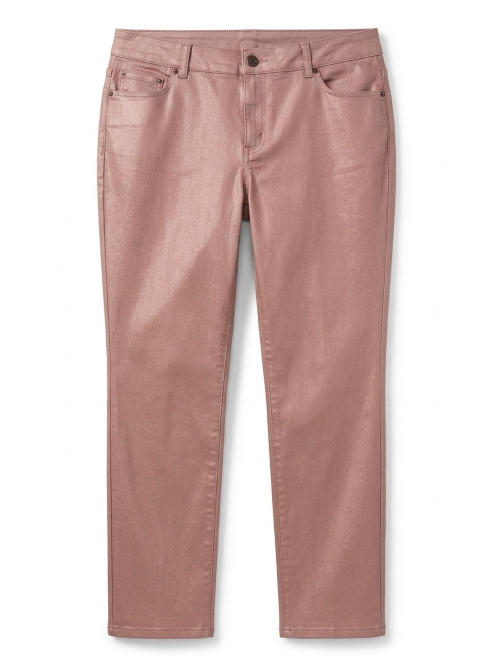 Chico's Rose Metallic Straight-Leg Pants
